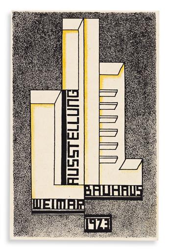 MOLNAR, WOLFGANG [FARKAS]. Bauhaus Ausstellung Juli - Sept. 1923 Weimar. [Weimar: Staatliches Bauhaus] 1923.